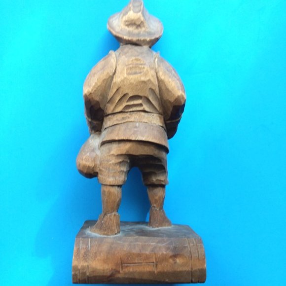 Vtg Hand Carved Wood Figures Don Quixote & Sancho Panza Charachter Books Spain - Picture 9 of 13